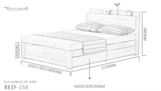 giường ngủ rossano BED 158
